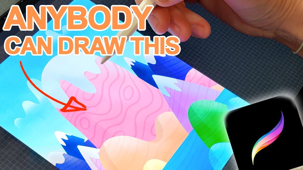 Cute Mountains in Procreate | Drawings every artist makes at one point ...