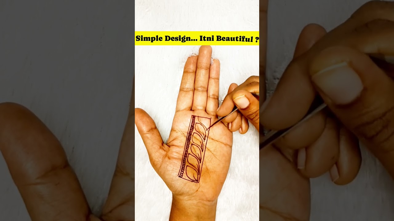 इतनी सुंदर Mehndi Belt 😍 | Simple Mehndi Design | #shorts