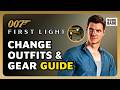How To Change Outfits, Weapons &amp; Gadgets in 007 First Light