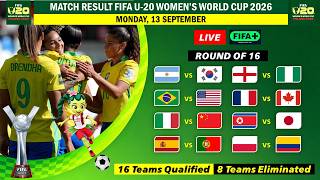 Round 16 FIFA U-20 Women's World Cup 2026 Schedule