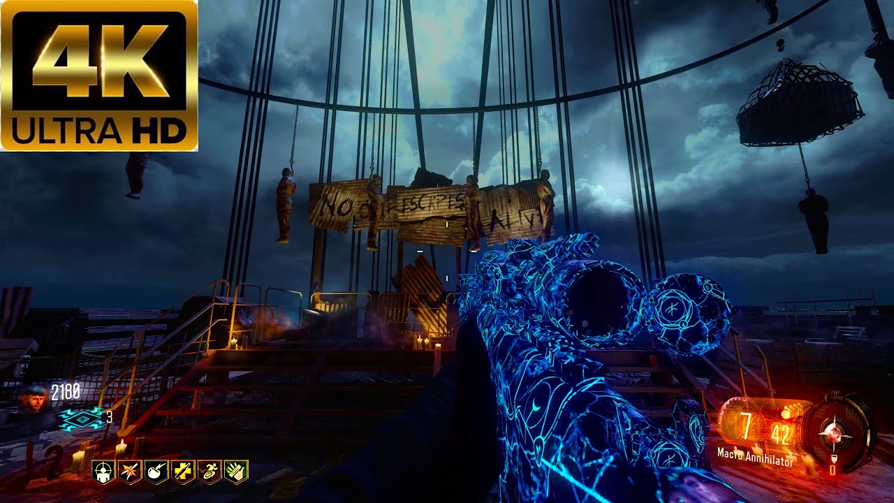 BLACK OPS 3 ZOMBIES: MOB OF THE DEAD REMASTERED GAMEPLAY 4K! (NO ...