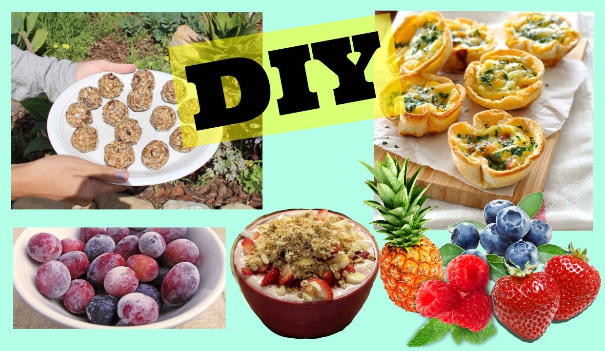 DIY QUICK HEALTHY SNACKS! - Maddie Ryles - YouTube