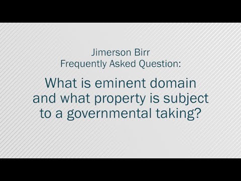 What is Eminent Domain?