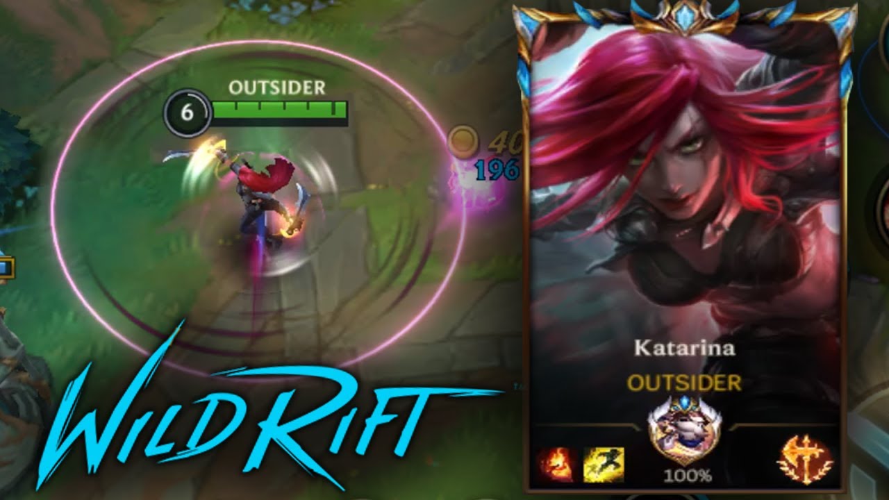 Wild Rift KATARINA Gameplay (Fast Combo) Build & Runes Challenger