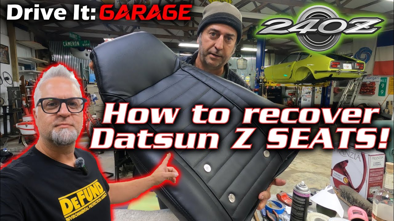 Восстановление сидений классического Datsun Z: от изношенных до новых.
