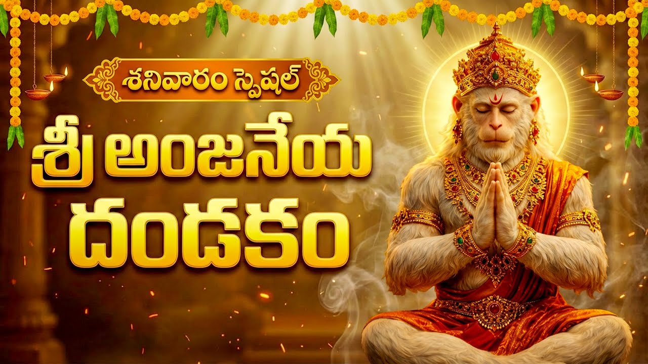 శనివారం స్పెషల్: ఆంజనేయ దండకం | Sri Hanuman Dandakam | Anjaneya Dandakam In Telugu | Bhakti Patalu