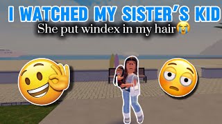 I watch my sister’s kid ( she put windex in my hair ) || KHIA’S world