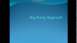 Big bang approach
