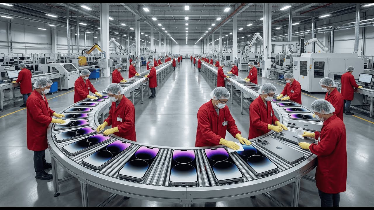 Inside a Smartphone Factory: From Microchips to iPhone 17 Pro Max Assembly (Full Process)