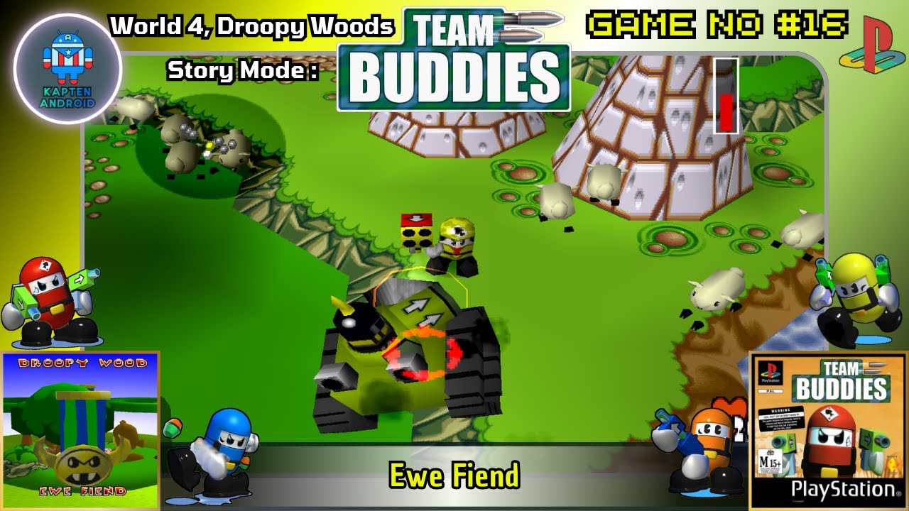 Team Buddies PS1 - World 4 Droopy Wood : Ewe Fiend