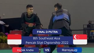 KADEK ANDREY (INA) VS RIANSYAUQI (SIE) - FINAL D PUTRA - PENCAK SILAT CHAMPIONSHIP 2022