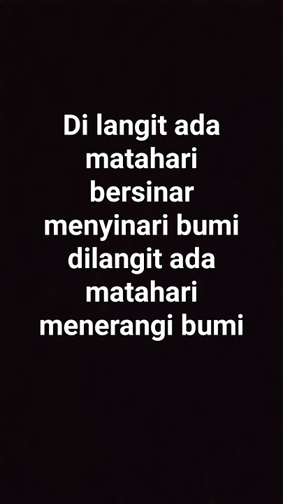 lirik lagu #dilangitadamatahari#ririnuranelitasari