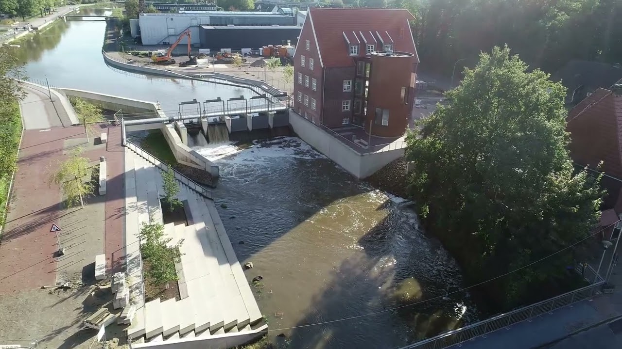 Die Berkel in Stadtlohn am Tag der Deutschen Einheit 2024