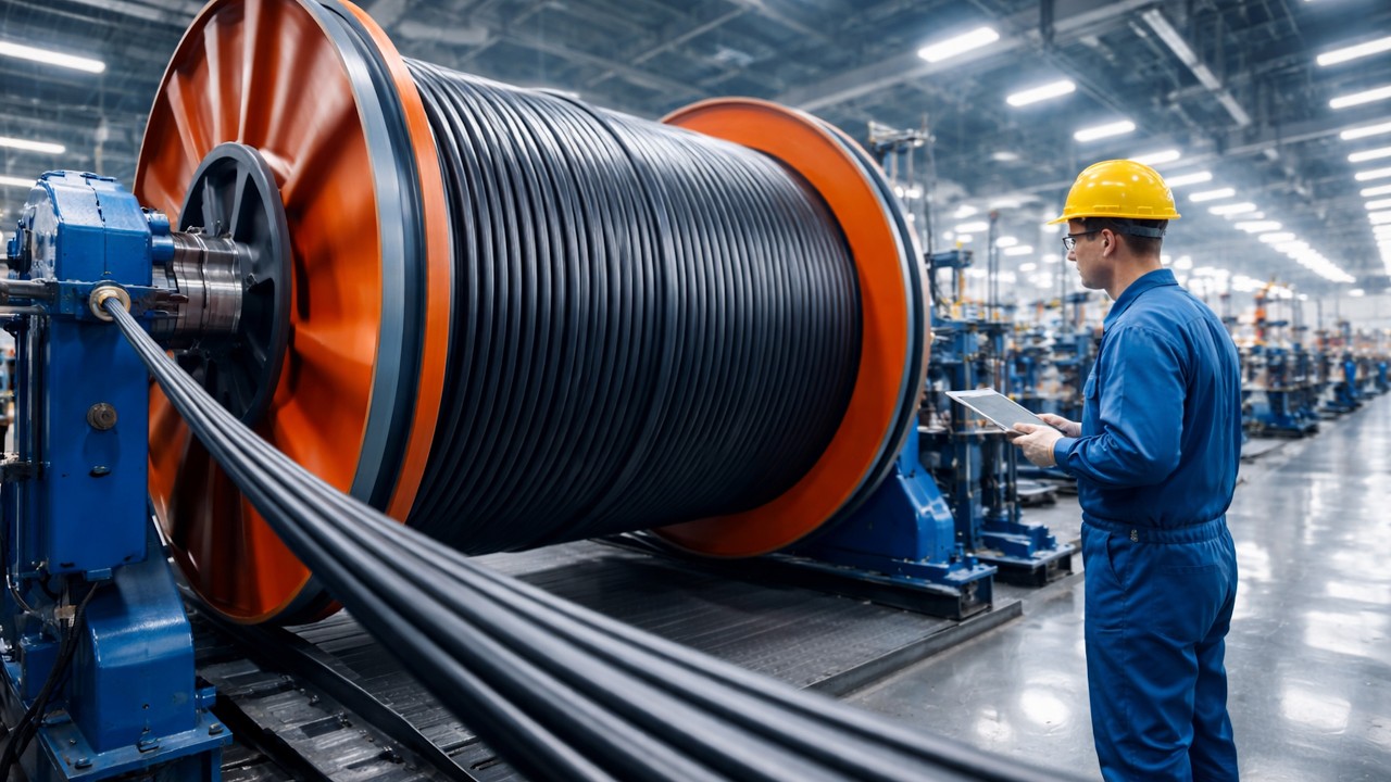 High-Speed Cable Manufacturing and Spooling Process | Inside a Modern ...