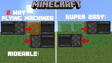 Minecraft Tutorial: NEW SMALLEST FLYING MACHINE! (RIDEABLE)