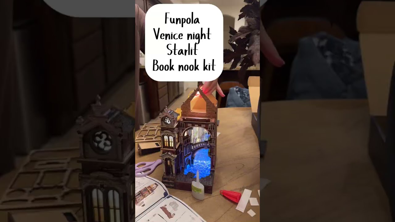 ASMR - Build a book nook kit with me #booknook #diy #crafting