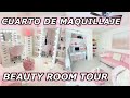 TRANSFORMACION Y RECORRIDO POR MI CUARTO DE MAQUILLAJE - BEAUTY ROOM TOUR 2021| Erikawski