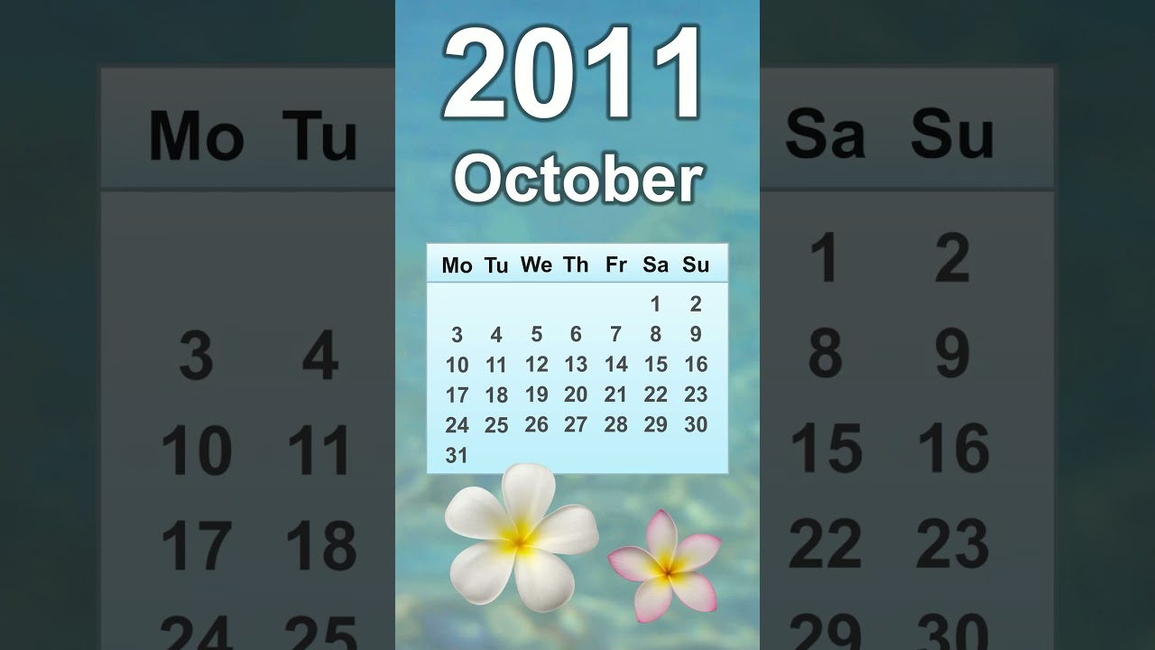 October 2011 October 24 2011 Calendar