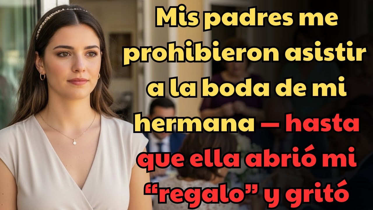 Mis padres me prohibieron asistir a la boda de mi hermana — hasta que ella abrió mi “regalo” y gritó