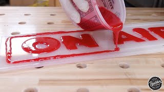 DIY Epoxy Resin Sign with LEDs