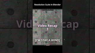 resolution scaling in blender