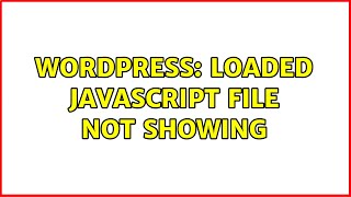 Famous Wordpress: Loaded JavaScript file not showing Profile