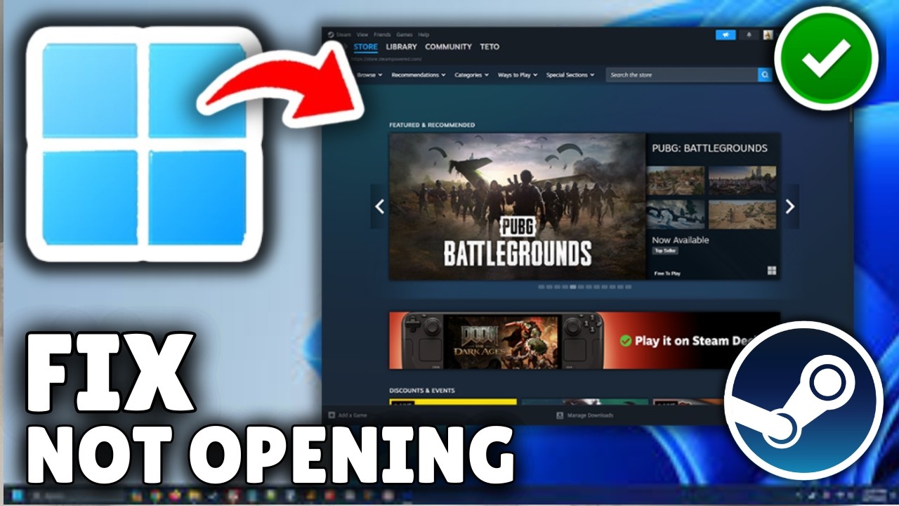 How To Fix Steam Not Opening - YouTube