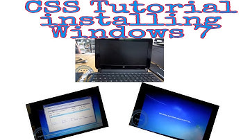 CSS Tutorial installing windows 7