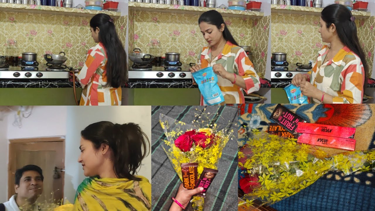 🌺शादी के इतने सालों बाद Husband ने दिया ऐसा Surprise❤️तीनों ने मिलकर किया महाशिवरात्रि का व्रत पूजा 