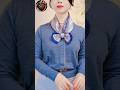 Chic Shirt Style: How to Tie a Perfect Scarf Bow #ootd #viral #accessorie #shorts #fashion #newscarf