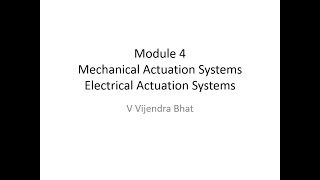 Module 4: 1. Mechanical Systems