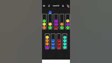 Ball sort color water puzzle level 23