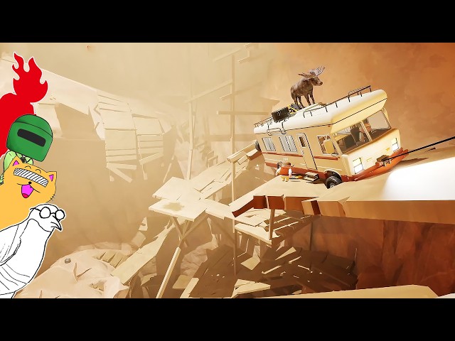 ありえない穴をキャンピングカーで登る帰宅ゲーム【RV There Yet?】