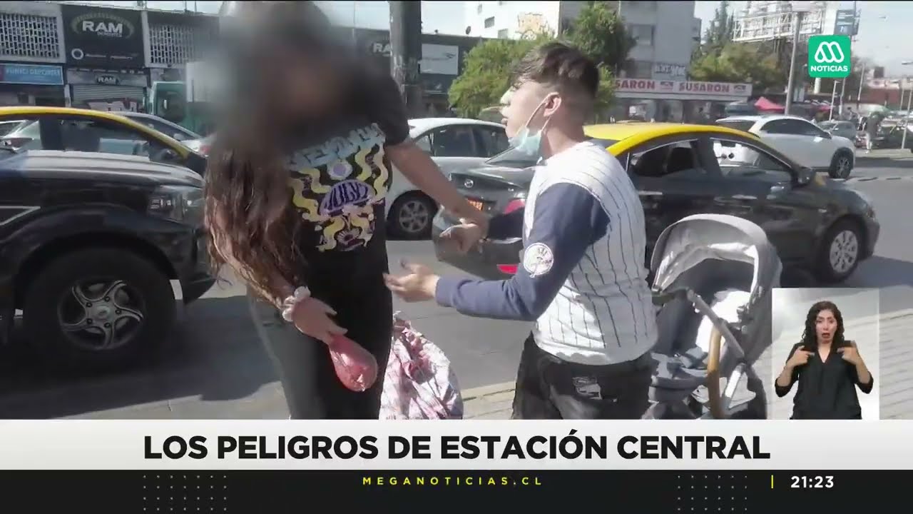 Los peligros de Estación Central: Delincuentes aprovechan las aglomeraciones del popular barrio