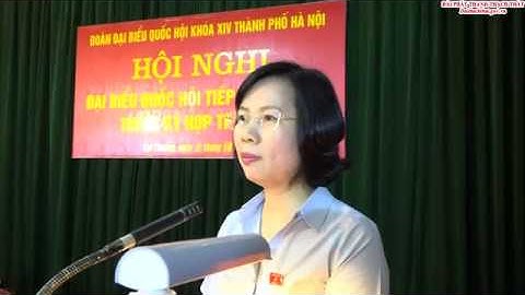 Đoàn đại biểu Quốc hội thành phố Hà Nội tiếp xúc cử tri tại xã Lại Thượng- huyện Thạch Thất