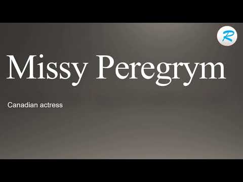 How to pronounce Missy Peregrym