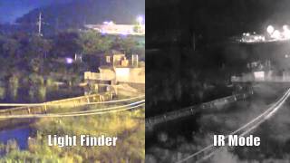 Axis Light Finder vs IR Mode   Comparison Night Axis Lightfinder 2 0 Comparison