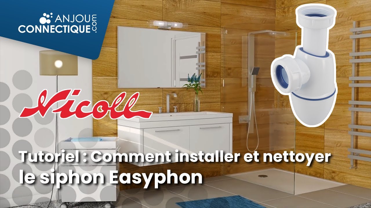 Tubulure ESPACE avec siphon extra-plat intégré et rallonge pour évier -  Wirquin Pro 30720479