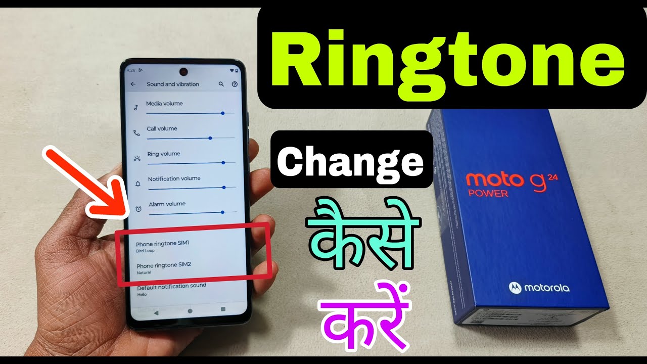 How To Change Ringtone in Moto G24 Power | Moto G24 Power Ringtone ...
