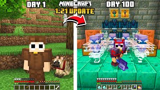 I Survived 100 Days in 1.21 Minecraft [HINDI]