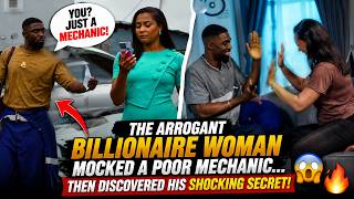 👑 The Arrogant Billionaire Woman Mocked a Poor Mechanic… Then Discovered His SHOCKING Secret! 😱🔥