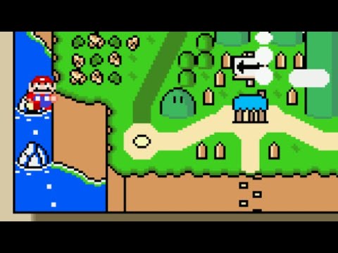 Secret Level in Super Mario World: All Yoshi Colors