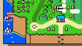 Secret Level in Super Mario World: All Yoshi Colors screenshot 4