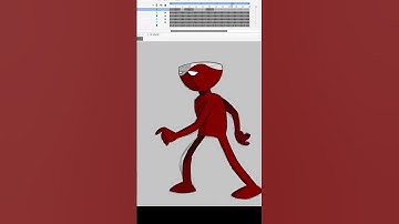 "POUR" dude walk cycle #shorts