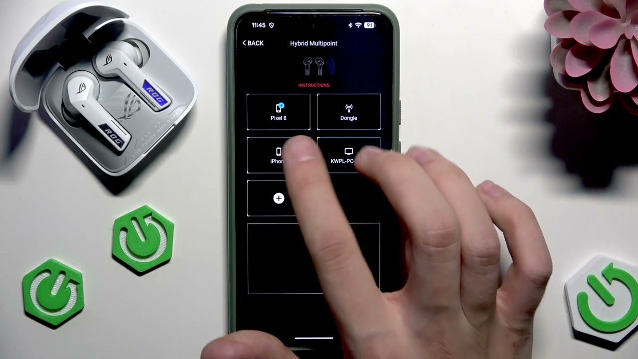 ASUS ROG Cetra SpeedNova – Настройка двойного подключения