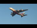 Airplane takeoff shot - A380 , B777