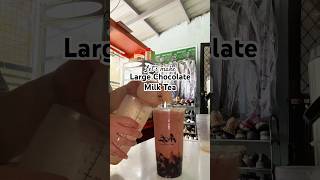 How to make Large Chocolate Milk Tea. Mura pero masarap😊😋🧋 #milktea #chocolatemilktea #shorts