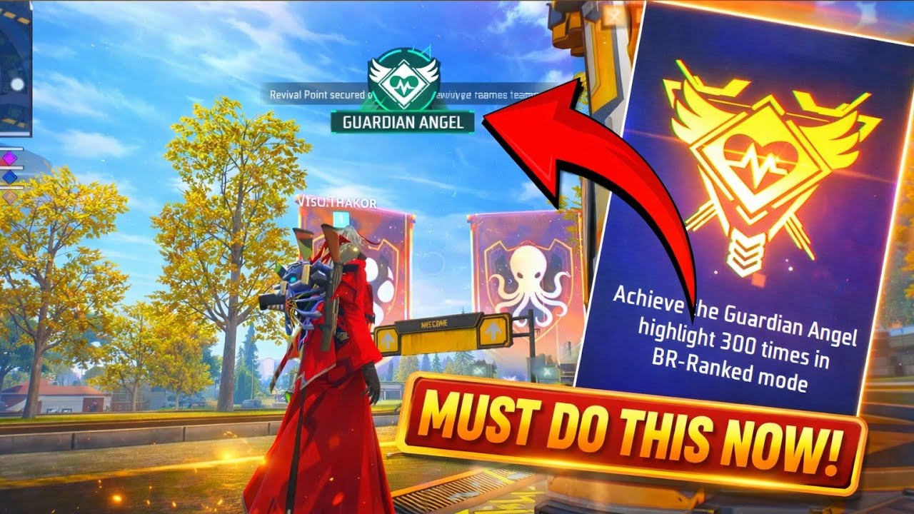 Guardian Angel Achievement Mission Free Fire | Guardian Angel Achievement Mission Easy Trick 