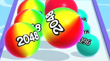 Ball Run 2048 Infinity Mode - Gameplay Walkthrough New Best Record (iOS, Android)