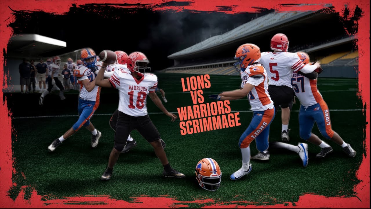 🏈🦾QBFL Powerhouse Clash! 🦁Lions vs ⚔Warriors Scrimmage Highlights🔥🔥